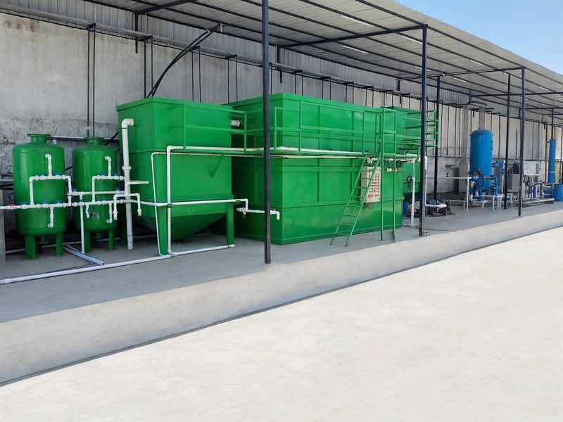 Industrial effluent treatment plant installation for wastewater management