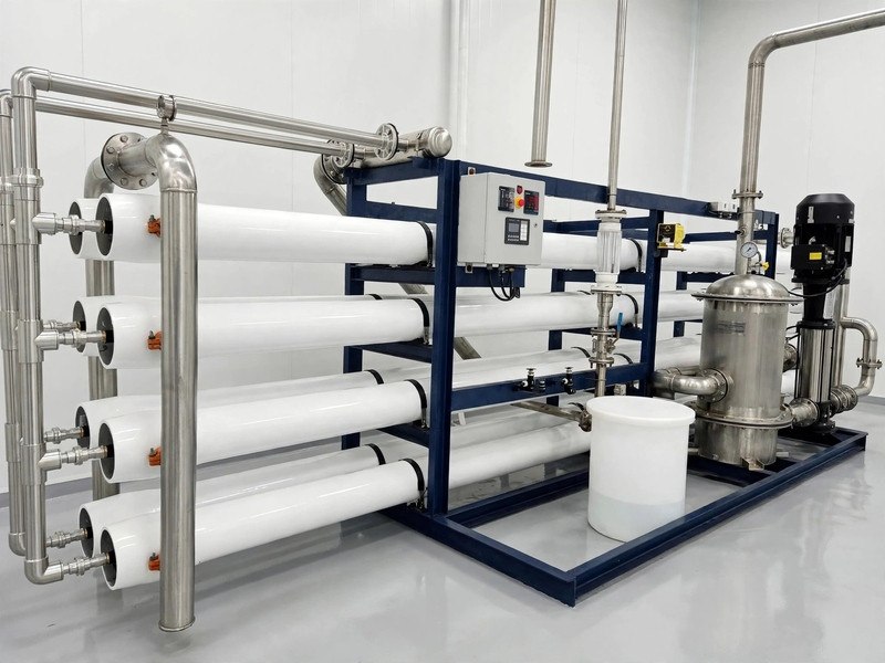 Industrial Reverse Osmosis (RO) plant installation
