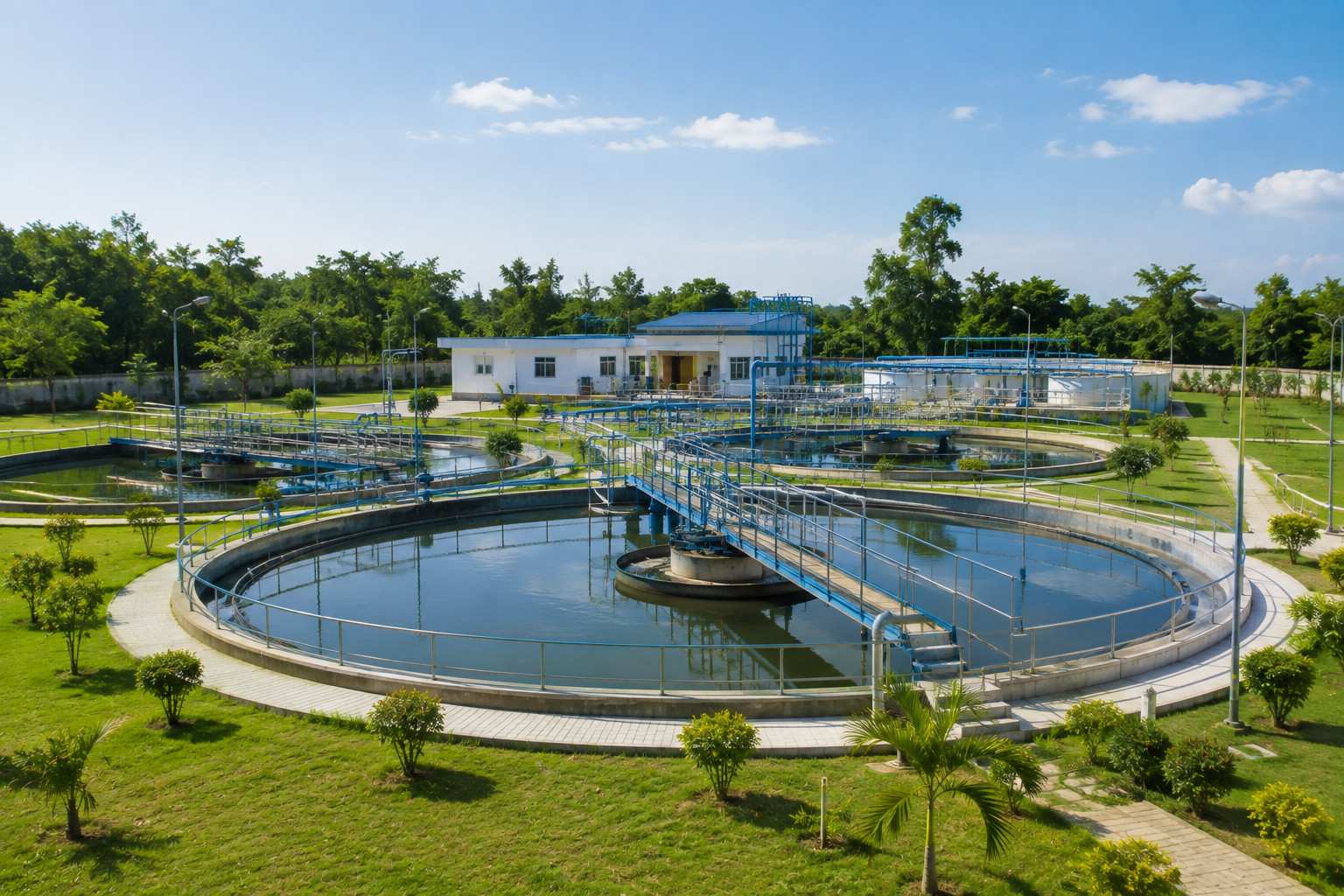 Common Effluent Treatment Plant (CETP) for combined industrial wastewater treatment