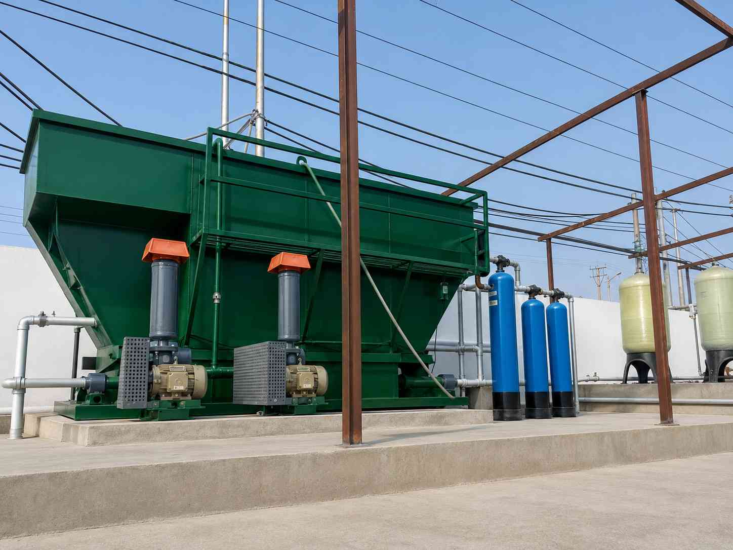Completed sewage treatment plant for effective wastewater management