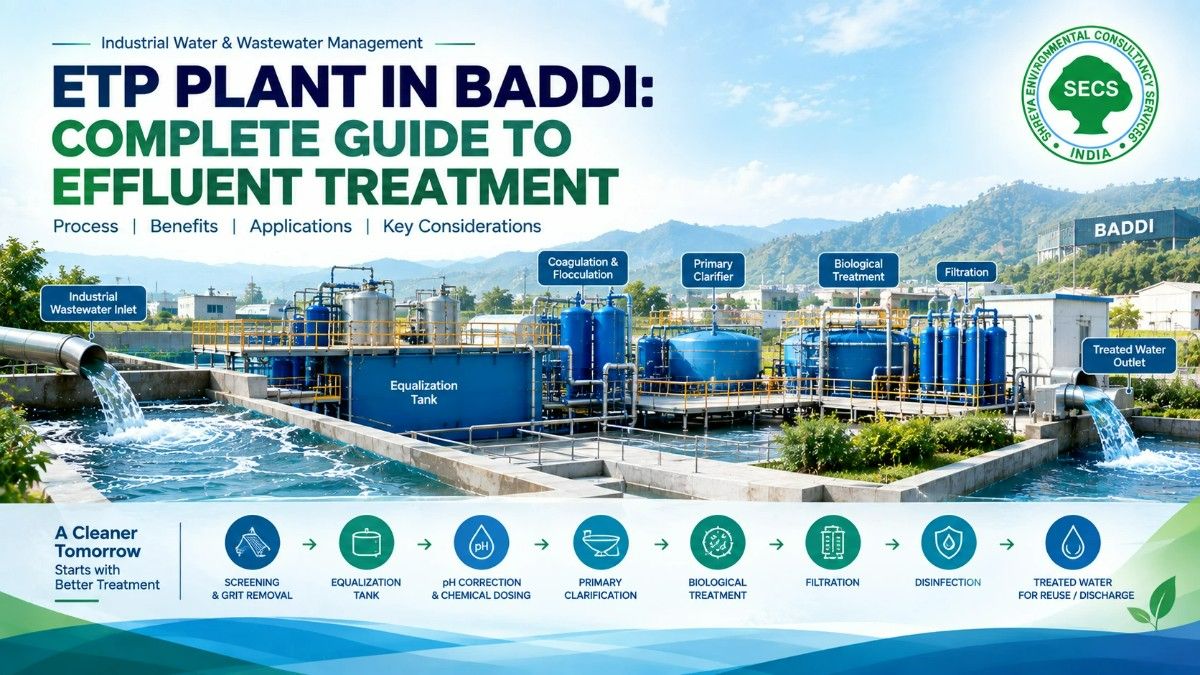 ETP Plant in Baddi for industrial effluent treatment