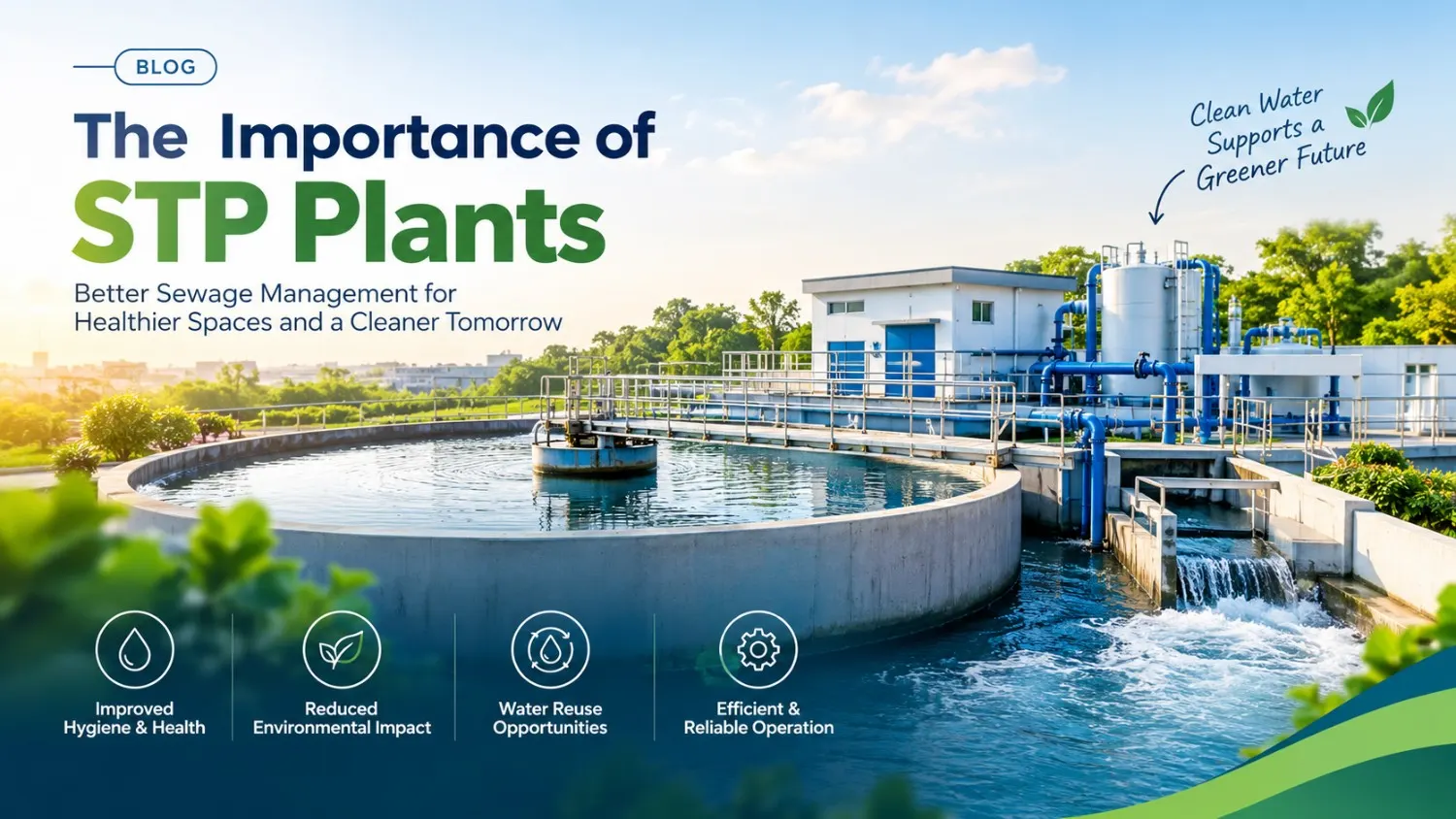 Sewage treatment plant for buildings and industries offering STP service in Baddi